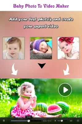 Photo Video Music - Baby Photo android App screenshot 2